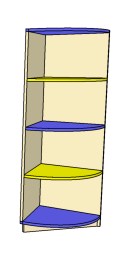 Шафа книжкова МЕБЛІ ВІВАТ, (11350-1Б)